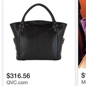 Dooney and Bourke Black Leather Kristen Tote